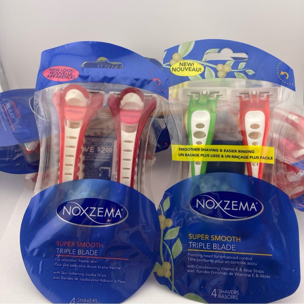 Noxzema Super Smooth Triple Blade Razors Shavers DISCONTINUED 7 Packs